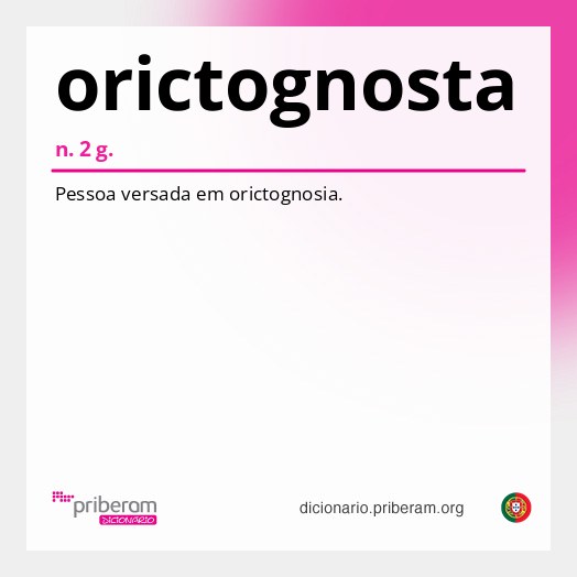 Significado de orictognosta
