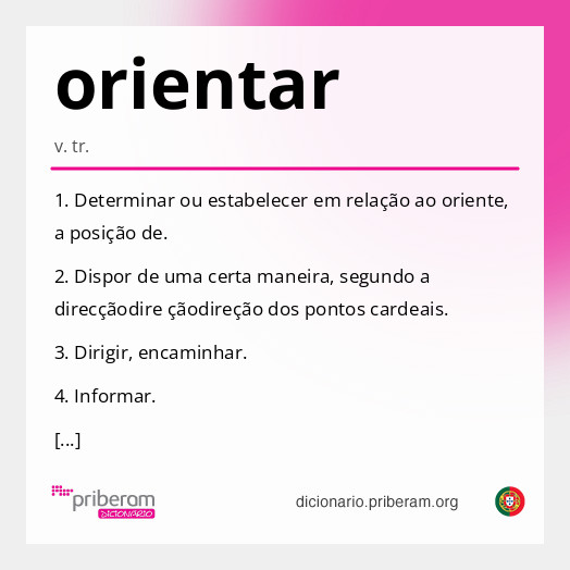 Significado de orientar