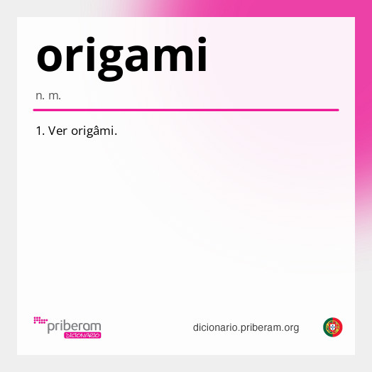 Significado de origami