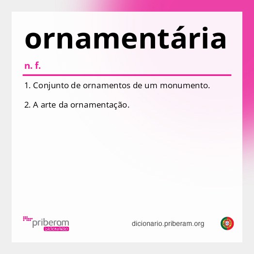 Significado de ornamentária