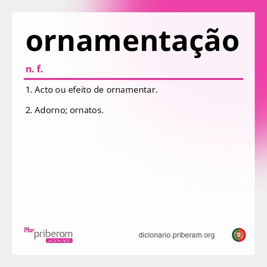 Significado de ornamentação
