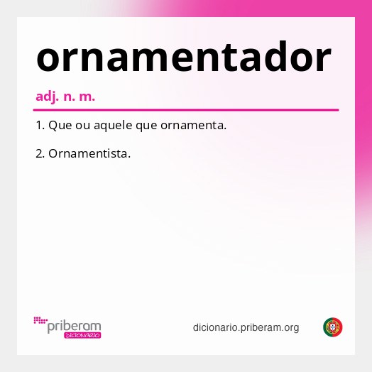 Significado de ornamentador