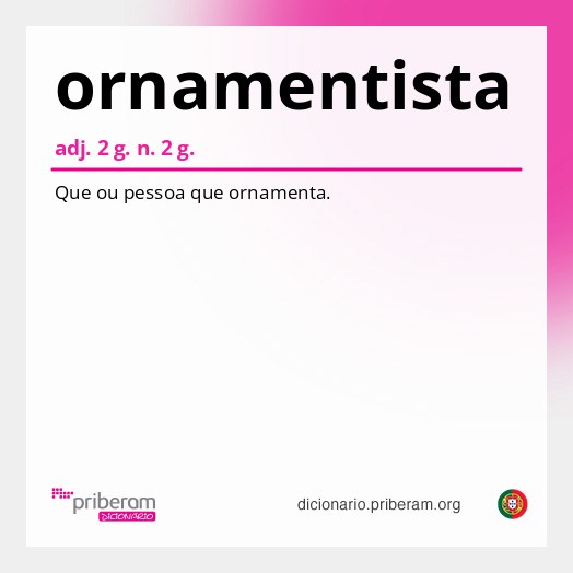 Significado de ornamentista