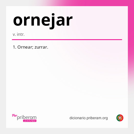 Significado de ornejar