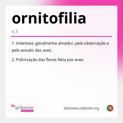 Significado de ornitofilia