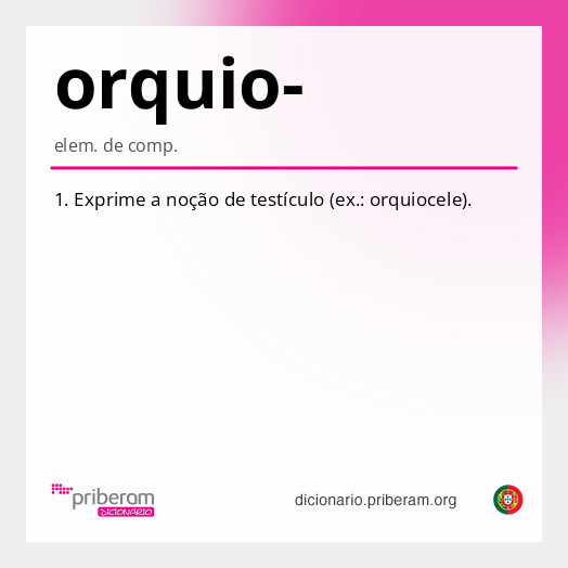 Significado de orquio-
