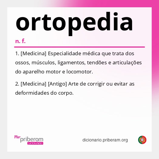 Significado de ortopedia