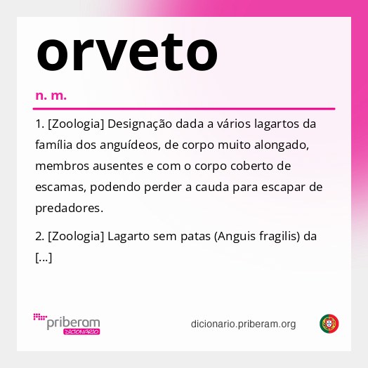 Significado de orveto