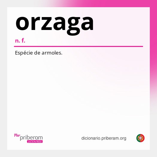 Significado de orzaga