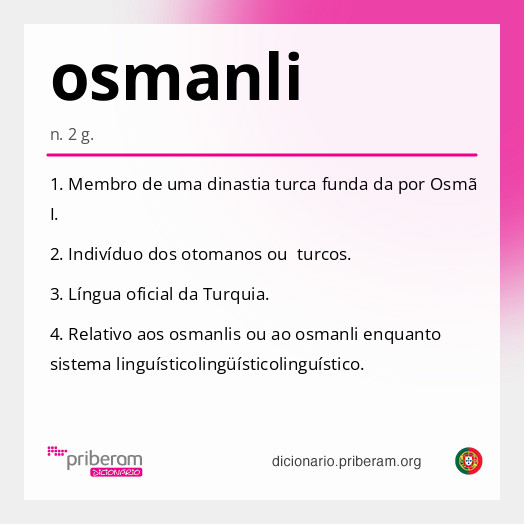Significado de osmanli