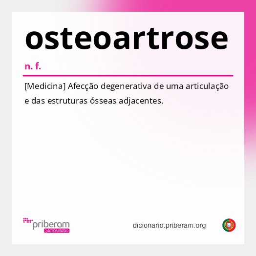 Significado de osteoartrose