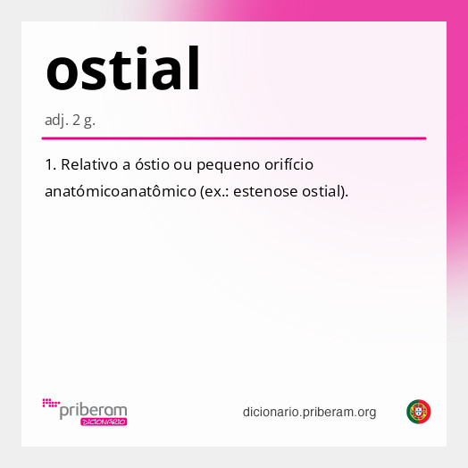 Significado de ostial