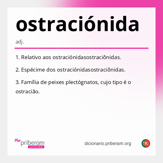 Significado de ostraciónida