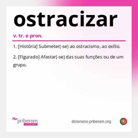 Significado de ostracizar