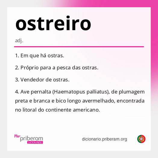 Significado de ostreiro