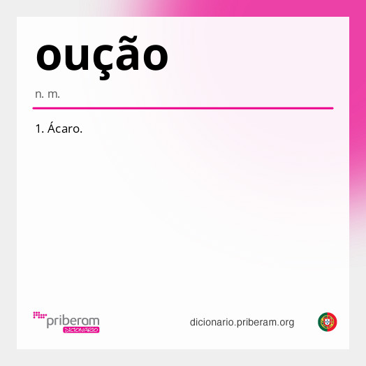 Significado de oução