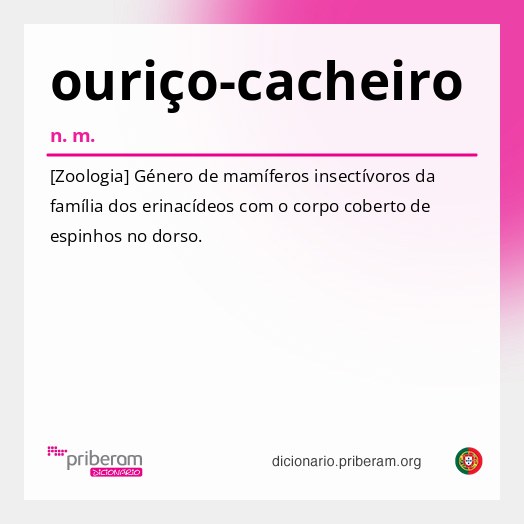 Significado de ouriço-cacheiro