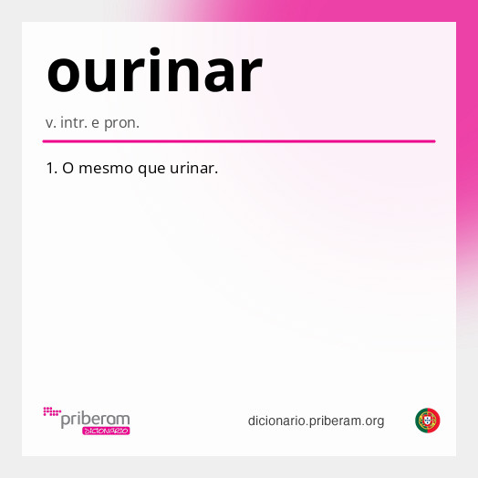 Significado de ourinar