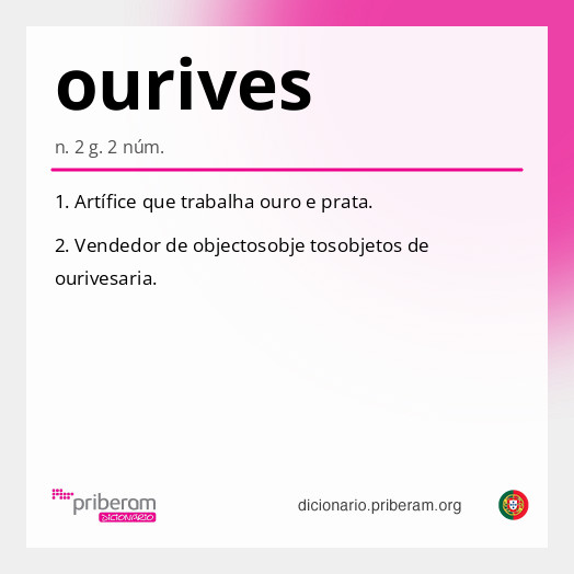 Significado de ourives