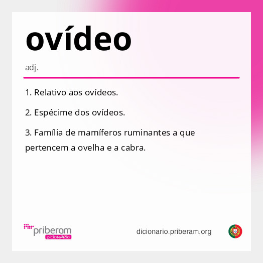 Significado de ovídeo