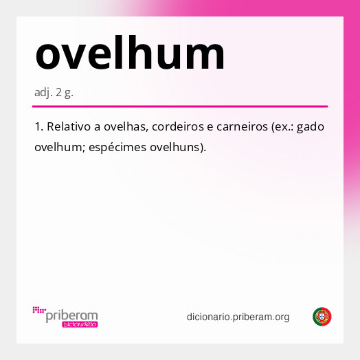 Significado de ovelhum