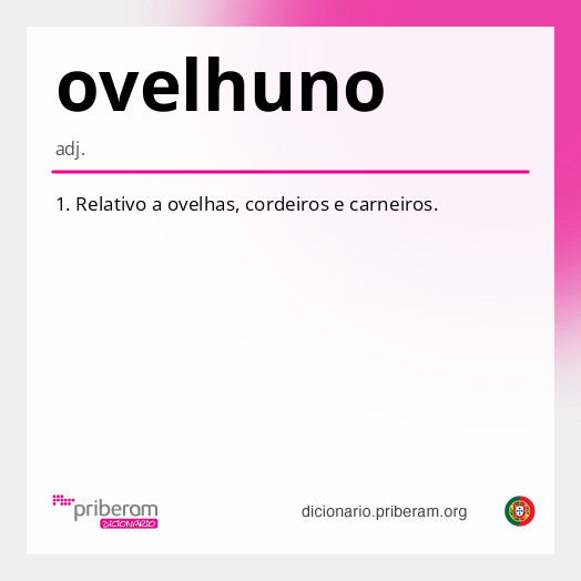 Significado de ovelhuno
