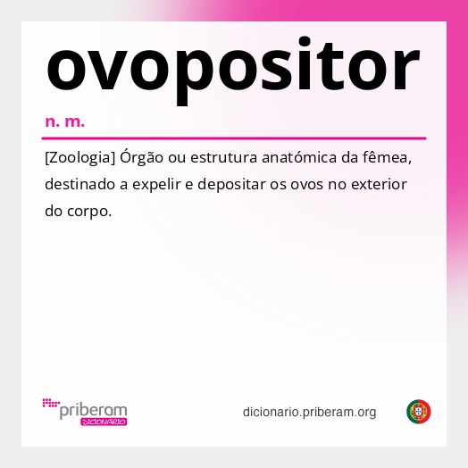 Significado de ovopositor