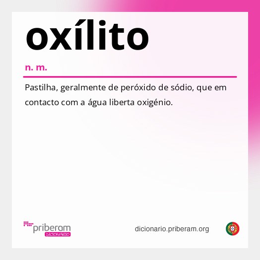 Significado de oxílito