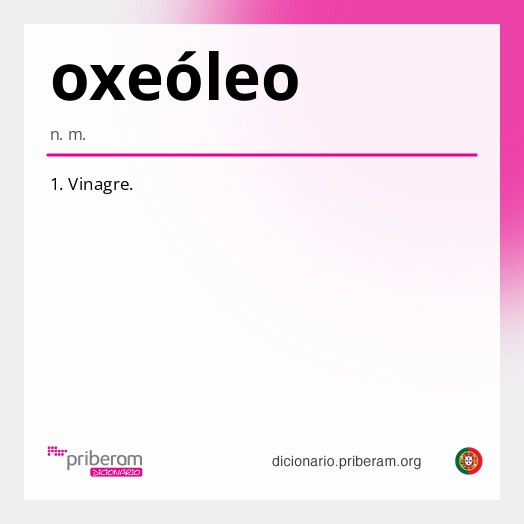 Significado de oxeóleo