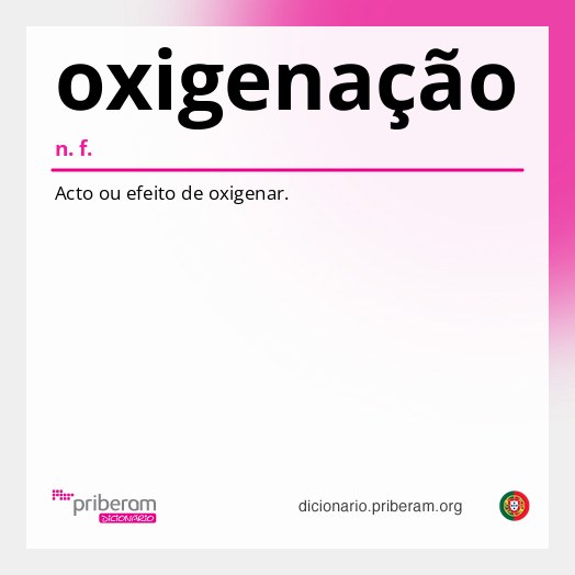 Significado de oxigenação
