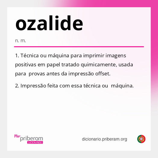 Significado de ozalide