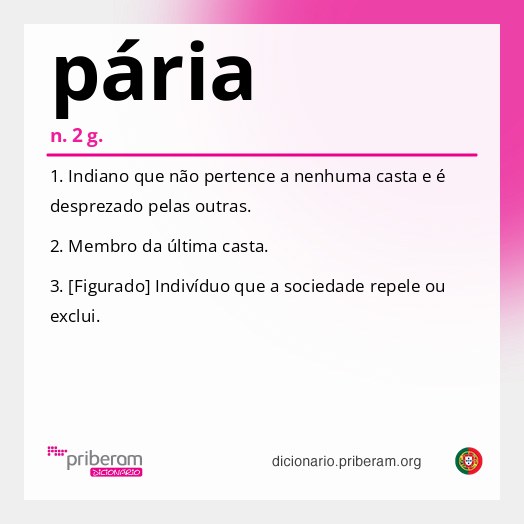 Significado de pária