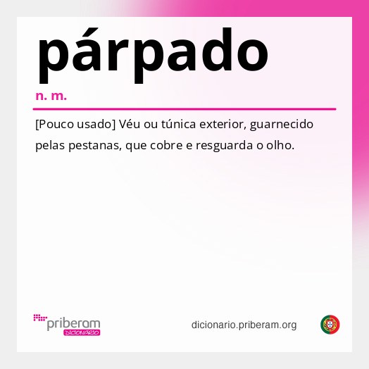 Significado de párpado