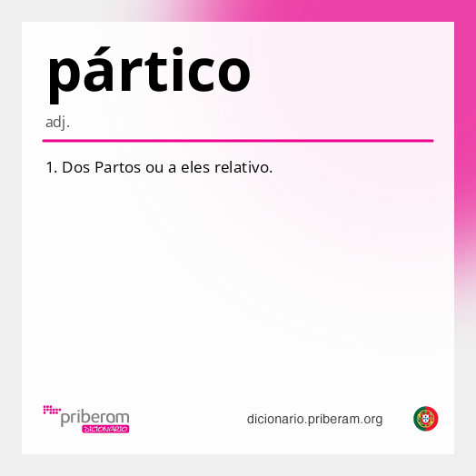 Significado de pártico