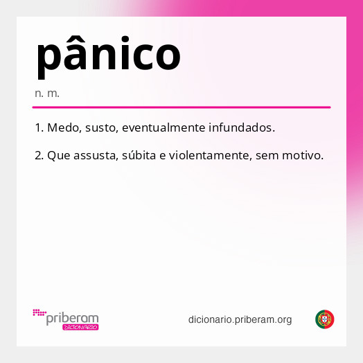 Significado de pânico