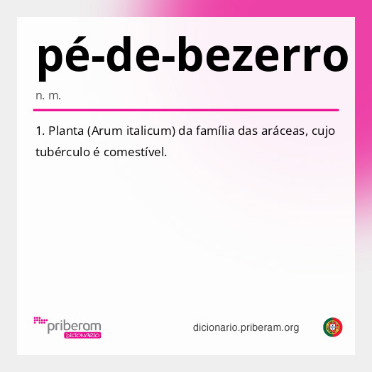 Significado de pé-de-bezerro