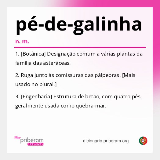 Significado de pé-de-galinha