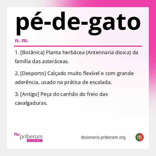 Significado de pé-de-gato