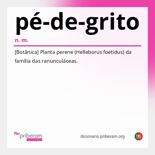 Significado de pé-de-grito