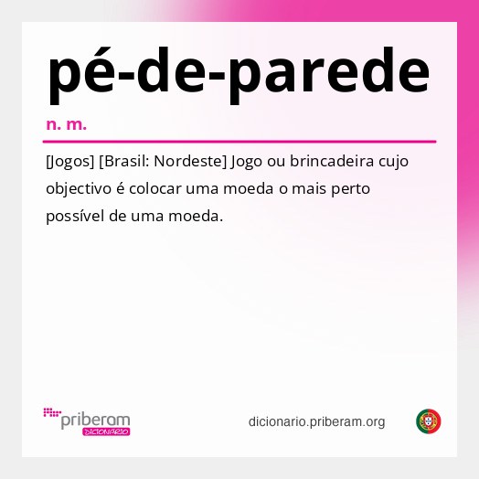 Significado de pé-de-parede
