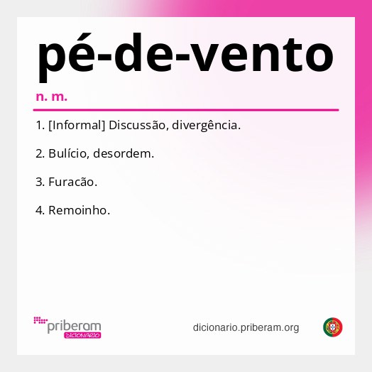 Significado de pé-de-vento