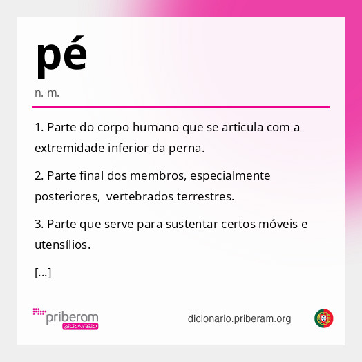 Significado de pé