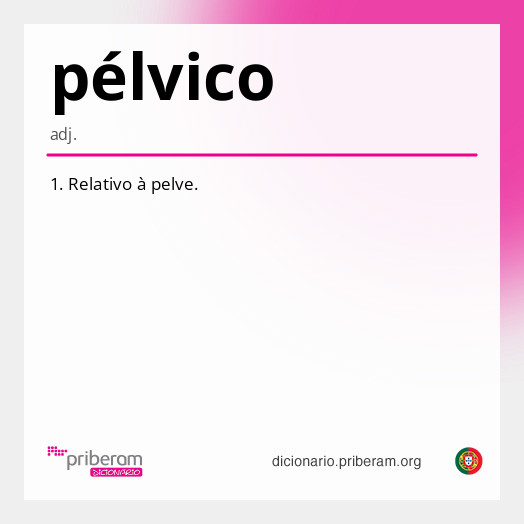 Significado de pélvico