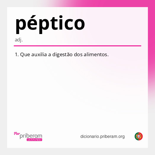 Significado de péptico