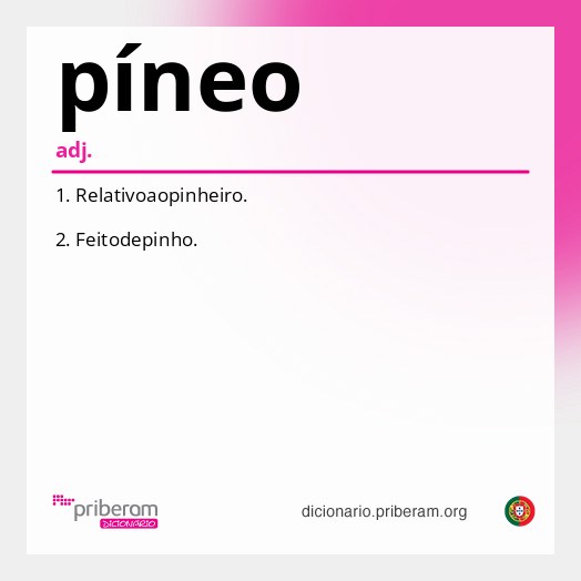 Significado de píneo