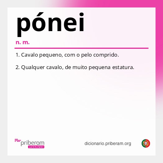 Significado de pónei