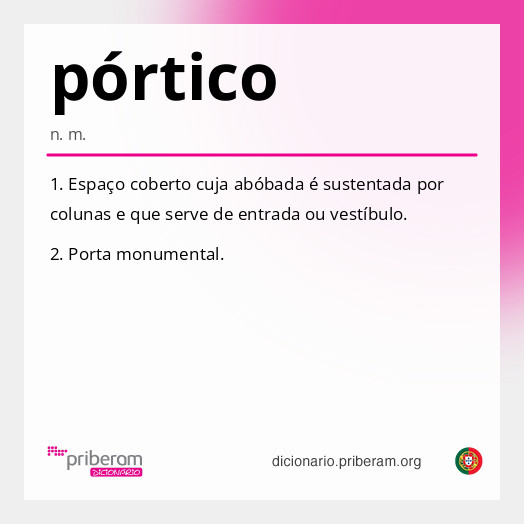 Significado de pórtico