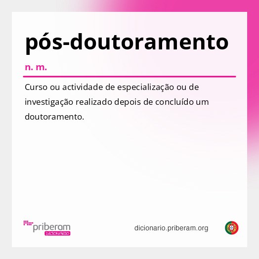 Significado de pós-doutoramento