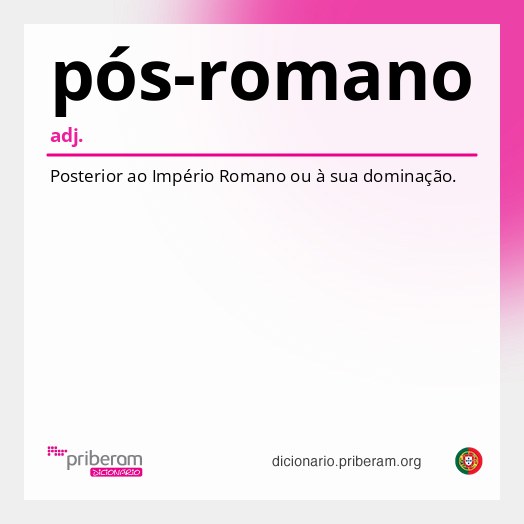 Significado de pós-romano