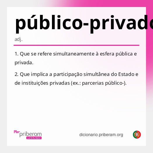 Significado de público-privado